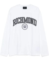 John Richmond - Logo-Print Long-Sleeve T-Shirt - Lyst