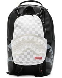 Sprayground - Shark Mouth Checkered Backpack - Lyst