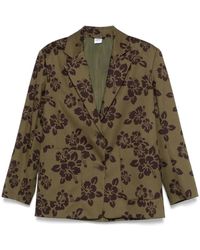 Aspesi - Blazer À Fleurs Imprimées - Lyst