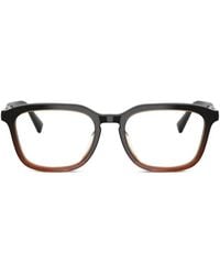 Brunello Cucinelli - Metal-Frame Rectangle Glasses - Lyst