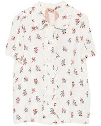 N°21 - Floral-Print Blouse - Lyst