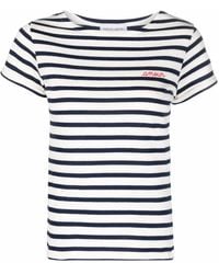 Maison Labiche - Organic-Cotton Striped T-Shirt - Lyst