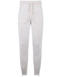 Moorer - Pantalones De Chándal De Canalé - Lyst