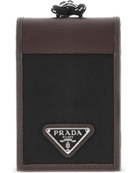 Prada - Speedrock Logo-Plaque Cardholder - Lyst