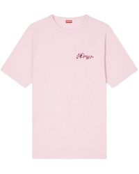KENZO - Logo-Embroidered T-Shirt - Lyst