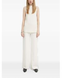 Bruuns Bazaar - Side-Slit High-Neck Blouse - Lyst