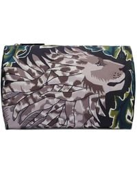 Inoui Edition - Leaf Animal-Print Clutch Bag - Lyst