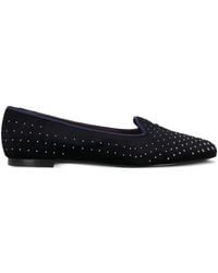 Castañer - Studded Velvet Loafers - Lyst