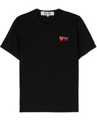 COMME DES GARÇONS PLAY - T-Shirt Con Applicazione - Lyst