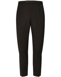 Dolce & Gabbana - Pantalones de vestir a rayas diplomáticas - Lyst