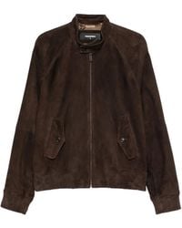 DSquared² - Button-Collar Suede Jacket - Lyst