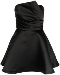 Amsale - Asymmetrical Draped Bodice Mini Dress - Lyst