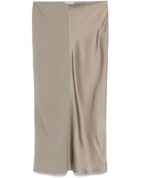 Ami Paris - Midirock aus Satin - Lyst
