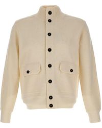 Kangra - High-Neck Button-Up Cardigan - Lyst