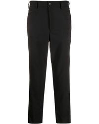 COMME DES GARÇON BLACK - Pantalones con paneles laterales metalizados - Lyst