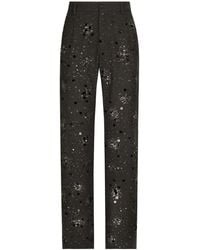 Dolce & Gabbana - Classic Embroidered Pants - Lyst