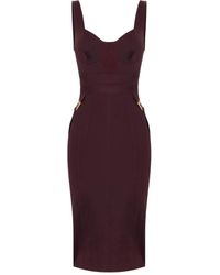 Elisabetta Franchi - Structured Bodice Evening Dress - Lyst