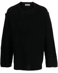 Yohji Yamamoto - Asymmetric-Neck Drop-Shoulder Jumper - Lyst