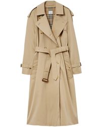 Burberry - Oversized Belted Trench Coat - Lyst