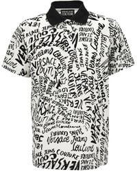 Versace Jeans Couture - Logo-Print Polo Shirt - Lyst