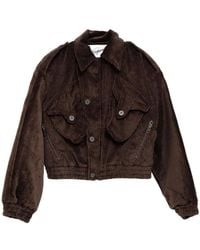 VAQUERA - Cropped-Jacke Mit Cordstruktur - Lyst