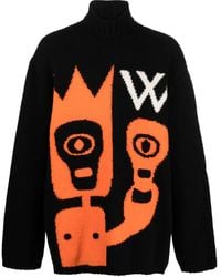 Walter Van Beirendonck - Skull Intarsia-Knit Wool Blend Jumper - Lyst