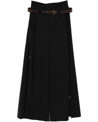 A.W.A.K.E. MODE - Belted Side-Split Trousers - Lyst