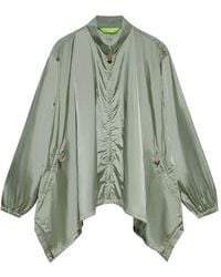 Shanghai Tang - Tang Asymmetric Windbreaker Jacket - Lyst