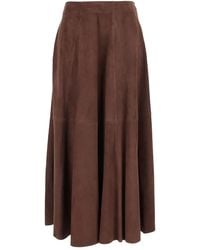 Arma - Panelled Midi Skirt - Lyst