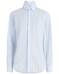 Jean Paul Gaultier - Pinstriped Collar Shirt - Lyst