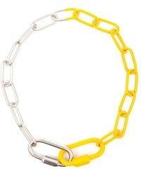 MM6 by Maison Margiela - Chain-Link Two-Tone Necklace - Lyst
