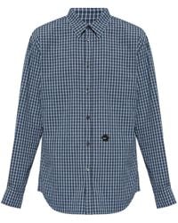 DSquared² - Logo-Patch Plaid Cotton Shirt - Lyst