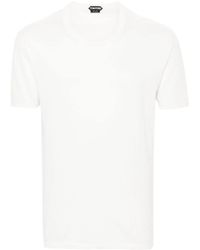 Tom Ford - Fein geripptes T-Shirt - Lyst
