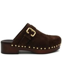 Chloé - Buckle-Strap Studded Sandals - Lyst