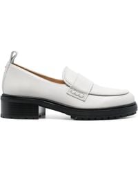 Aeyde - Ruth 40Mm Round-Toe Loafers - Lyst