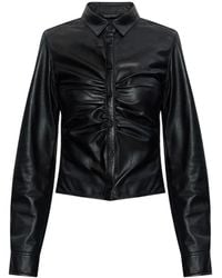 Balenciaga - Leather Shirt - Lyst