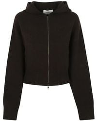 Lisa Yang - Zip-Up Hooded Cardigan - Lyst