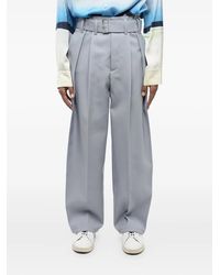 Jil Sander - Double-Pleated Belted Wide-Leg Trousers - Lyst