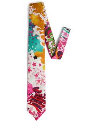 DSquared² - Abstract-pattern Print Cotton Tie - Lyst