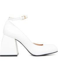 NODALETO - 85Mm Bulla Pia Ankle-Strap Square-Toe Pumps - Lyst