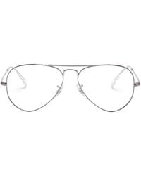 Ray-Ban - Aviator-Frame Glasses - Lyst