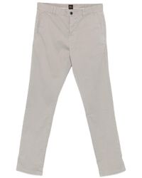 BOSS - Button Trousers - Lyst