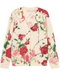 Blumarine - Pull À Fleurs Imprimées Et Sequins - Lyst