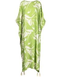 Bambah - Abstract-Pattern Print Kaftan Dress - Lyst