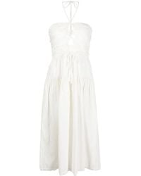 Ulla Johnson - Midi-Jurk Met Halternek - Lyst