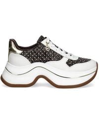 MICHAEL Michael Kors - Arla Logo-Detail Embellished Sneakers - Lyst
