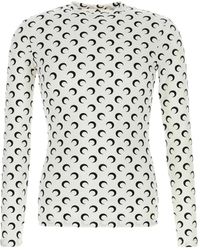 Marine Serre - Printed Jersey T-Shirt - Lyst