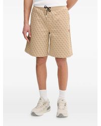 Guess - Korbin Monogram-Pattern Drawstring Shorts - Lyst