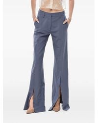 Off-White c/o Virgil Abloh - Slit-Detail Flared Trousers - Lyst