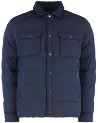 Moorer - Giacca Imbottita Con Colletto Stile Camicia - Lyst